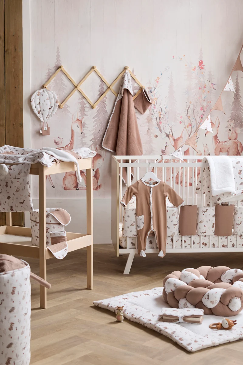 Tapis de parc bébé réversible 100x100 cm – Cosy forest
