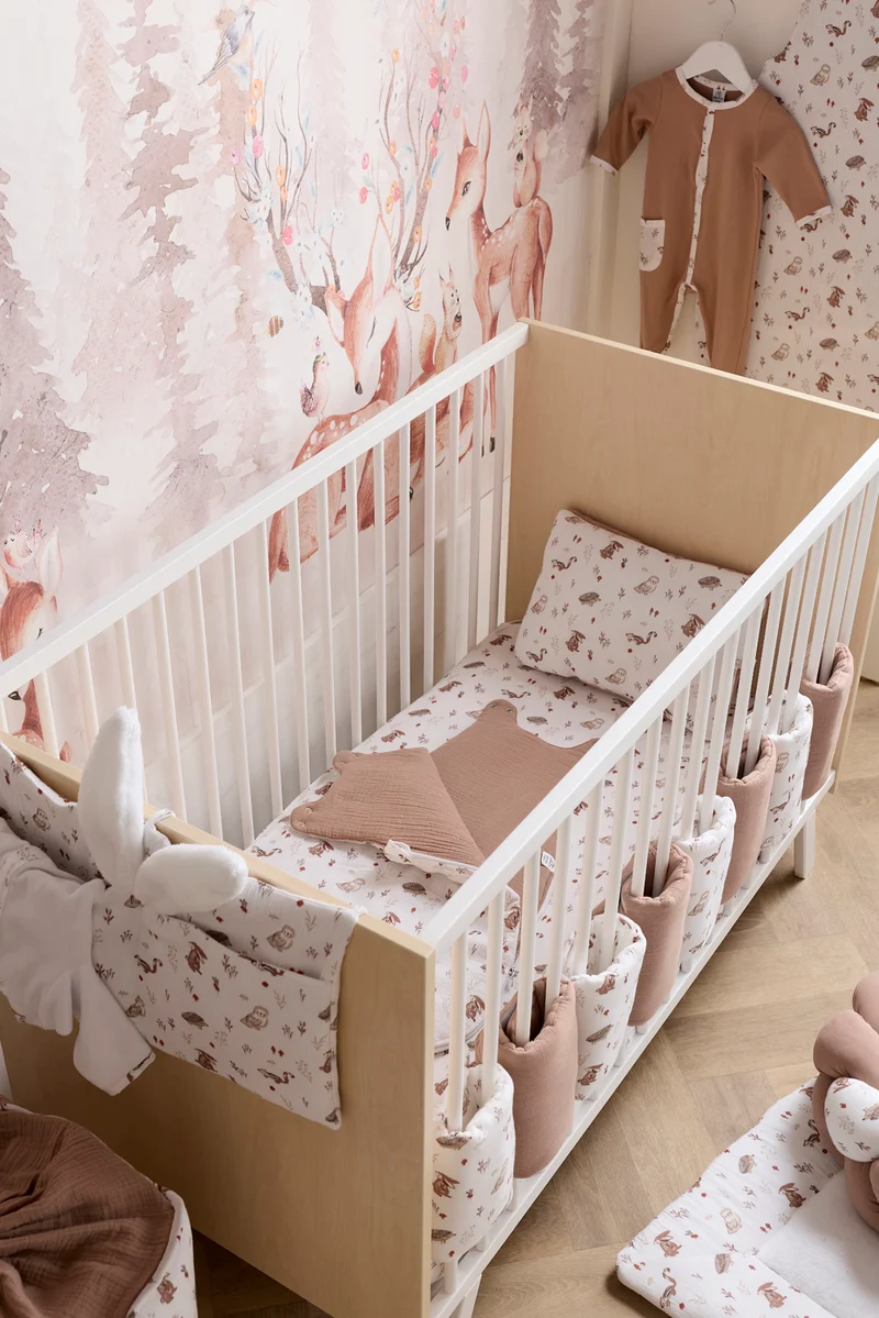 Pochette de rangement pour lit bébé – Cosy Forest