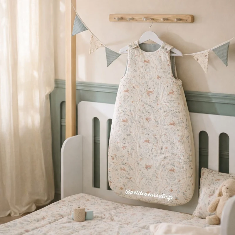 Gigoteuse bébé coton jardin enchanté