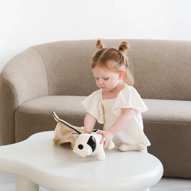 Ensemble Chiot Frenchie – Jouet interactif et éducatif pour enfant