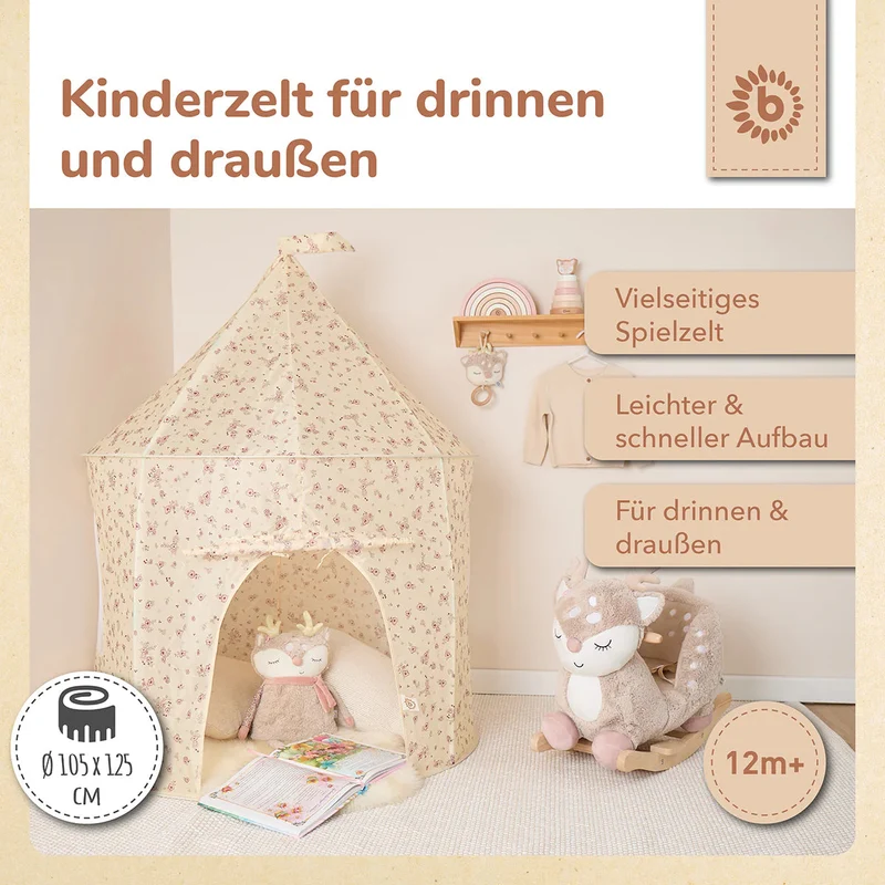 Tente de jeu bébé – Vintage flowers