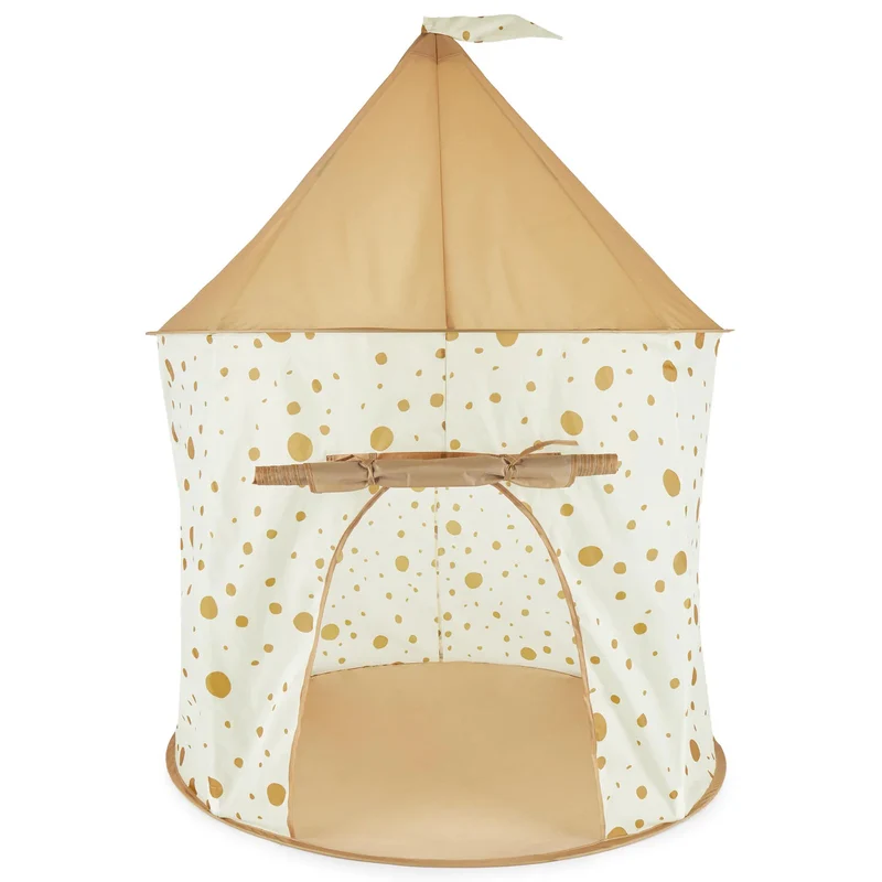 Tente de jeu bébé Pop-Up Dots – Beige caramel