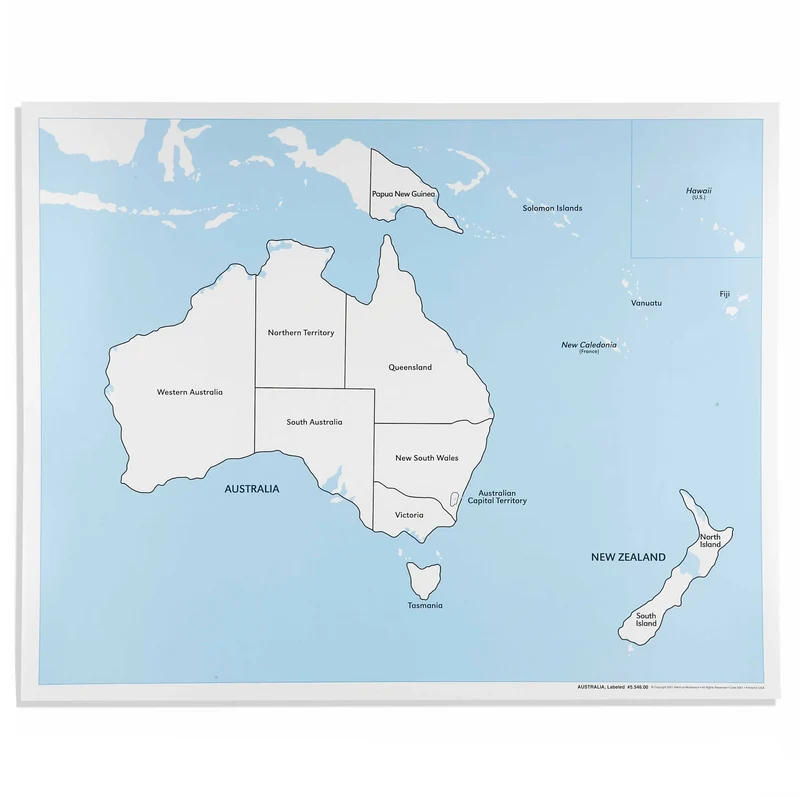 Carte de contrôle de l'Australie - Nienhuis AMI