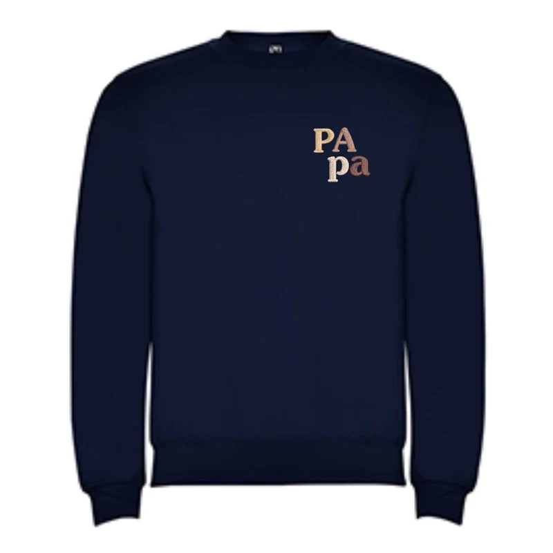 Sweat PApa bleu marine brodé