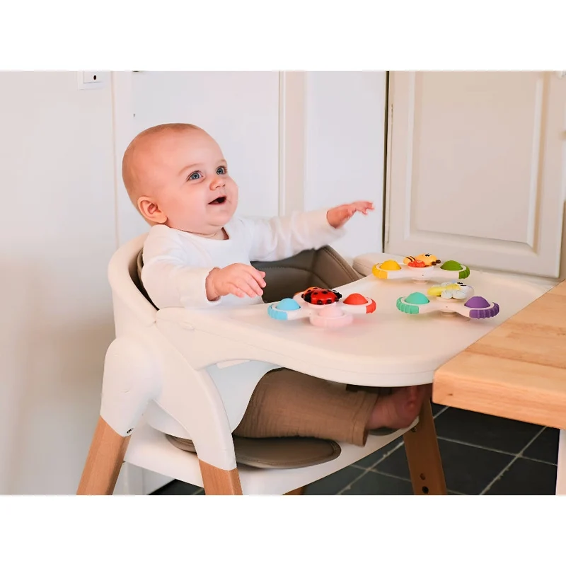 Jouets bébé ventouse sensoriels – Lot de 3 spinners