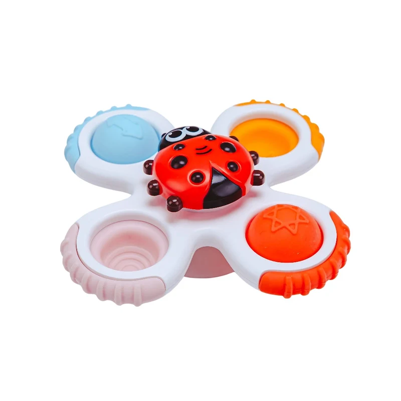 Jouets bébé ventouse sensoriels – Lot de 3 spinners