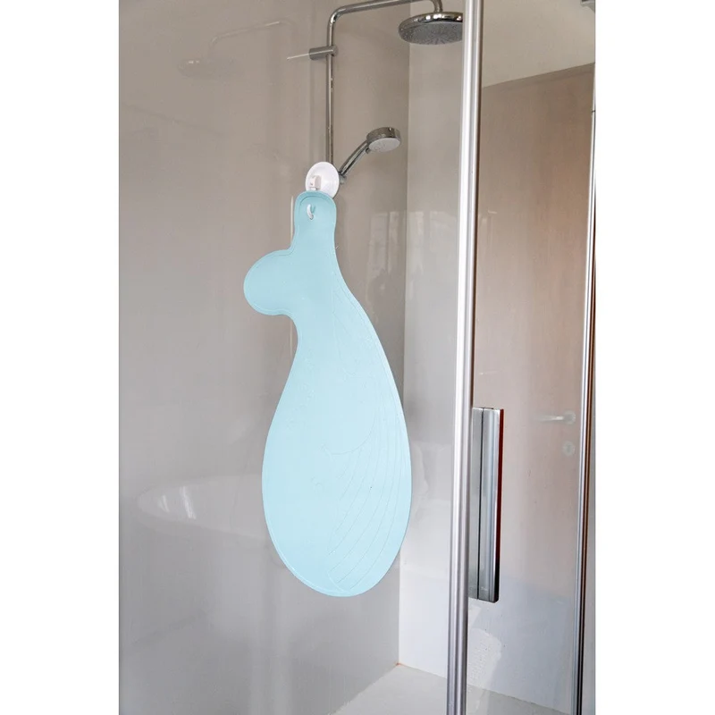 Tapis de bain bébé antidérapant baleine Dobbs – Bleu