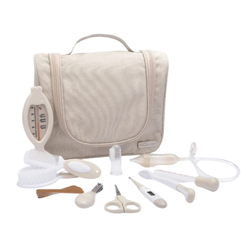 Trousse de soin bébé complète – Dune (15 accessoires)