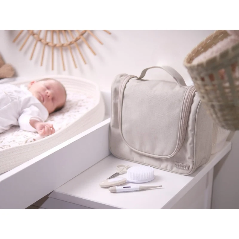 Trousse de soin bébé complète – Dune (15 accessoires)