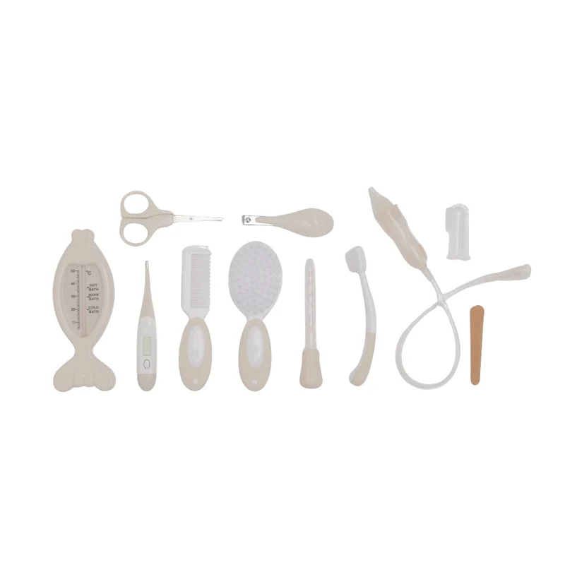 Trousse de soin bébé complète – Dune (15 accessoires)
