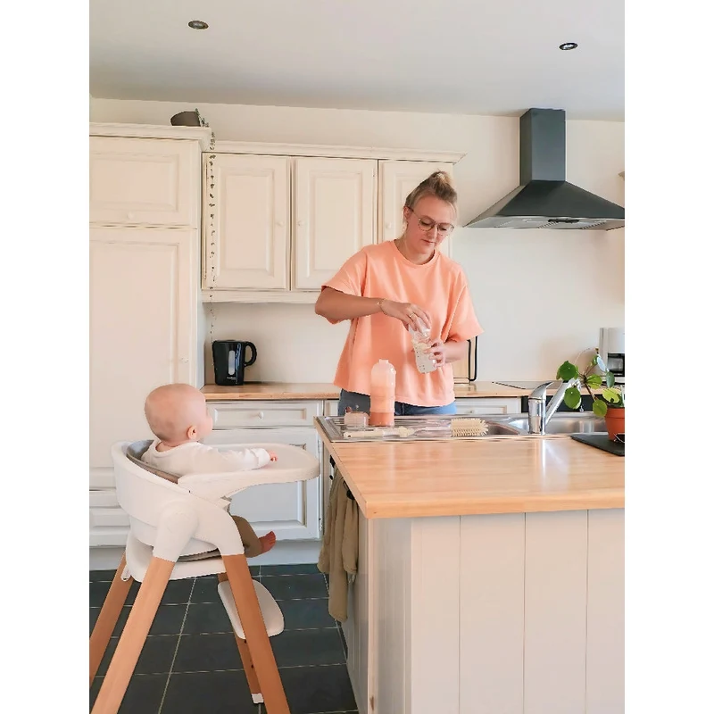 Doseur de lait bébé empilable 4 compartiments – Dune (terracotta)