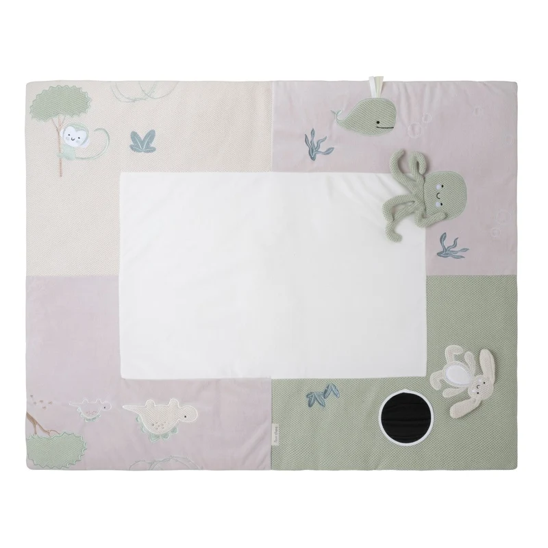 Tapis de parc Animals vert et beige – 75x95 cm