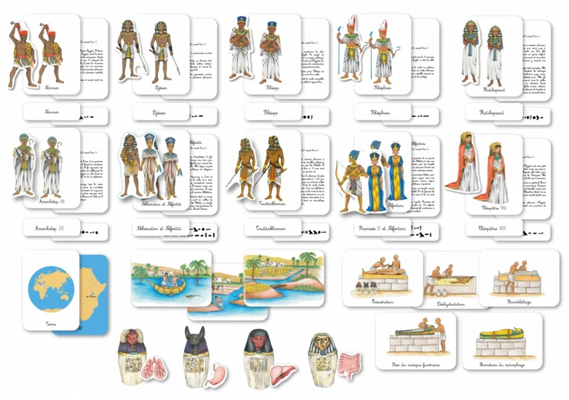Mon coffret Montessori : L'Egypte ancienne -Nathan