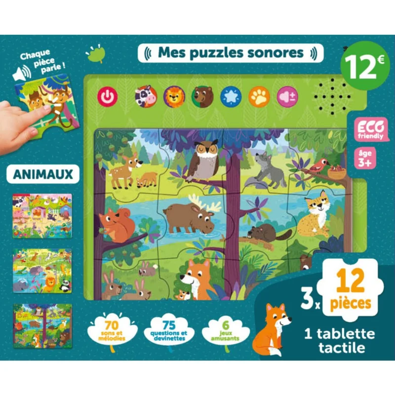 Mes puzzles sonores - Les animaux