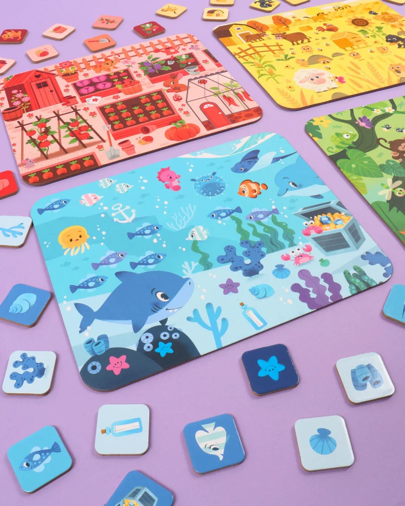 Jeu cherche et trouve bébé