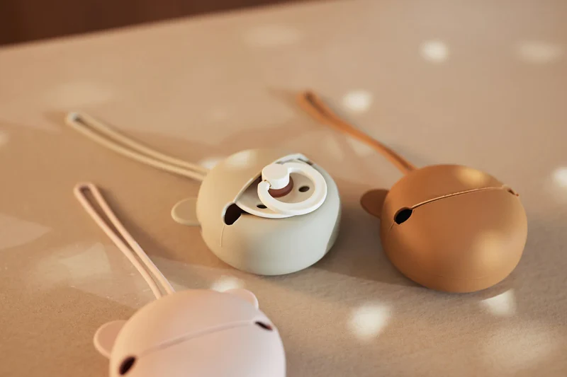 Étui tétine silicone bébé - Wild rose