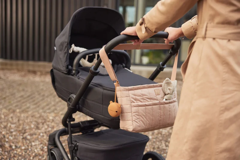 Étui tétine silicone bébé - Caramel