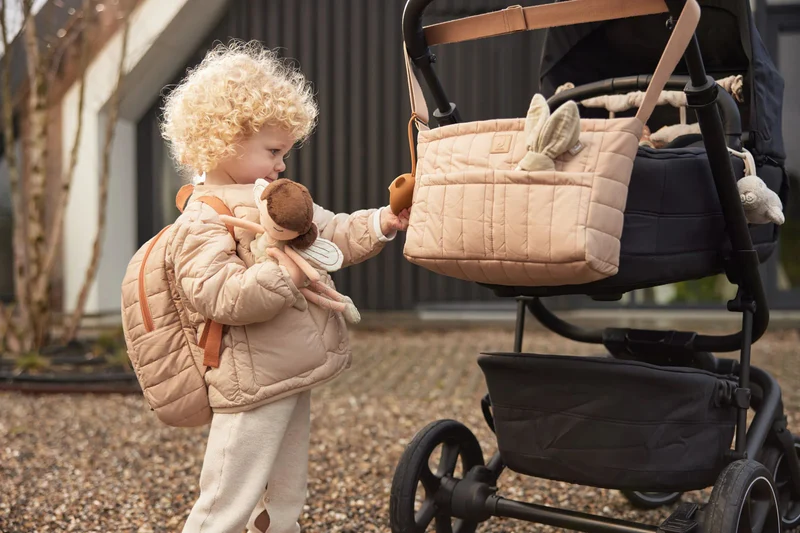 Étui tétine silicone bébé - Caramel