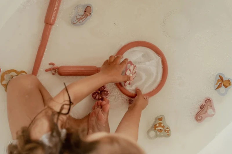 Jeu de bain pêche à la ligne bébé Rose