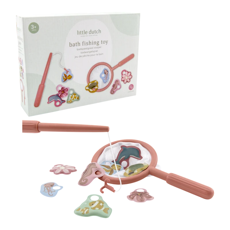 Jeu de bain pêche à la ligne bébé Rose