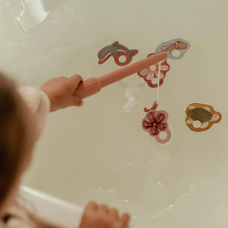 Jeu de bain pêche à la ligne bébé Rose