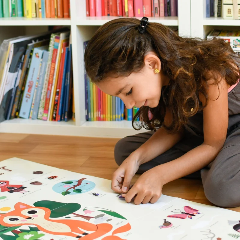 Discovery Forest – Poster éducatif avec stickers pour enfants