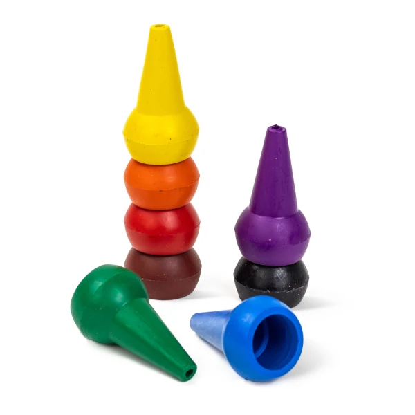 Crayons Empilables Retro Rainbow | Dès 2 Ans