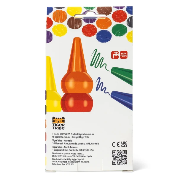 Crayons Empilables Retro Rainbow | Dès 2 Ans