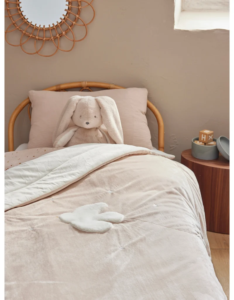 Couverture 100x140cm, Veloudoux® - Colombe
