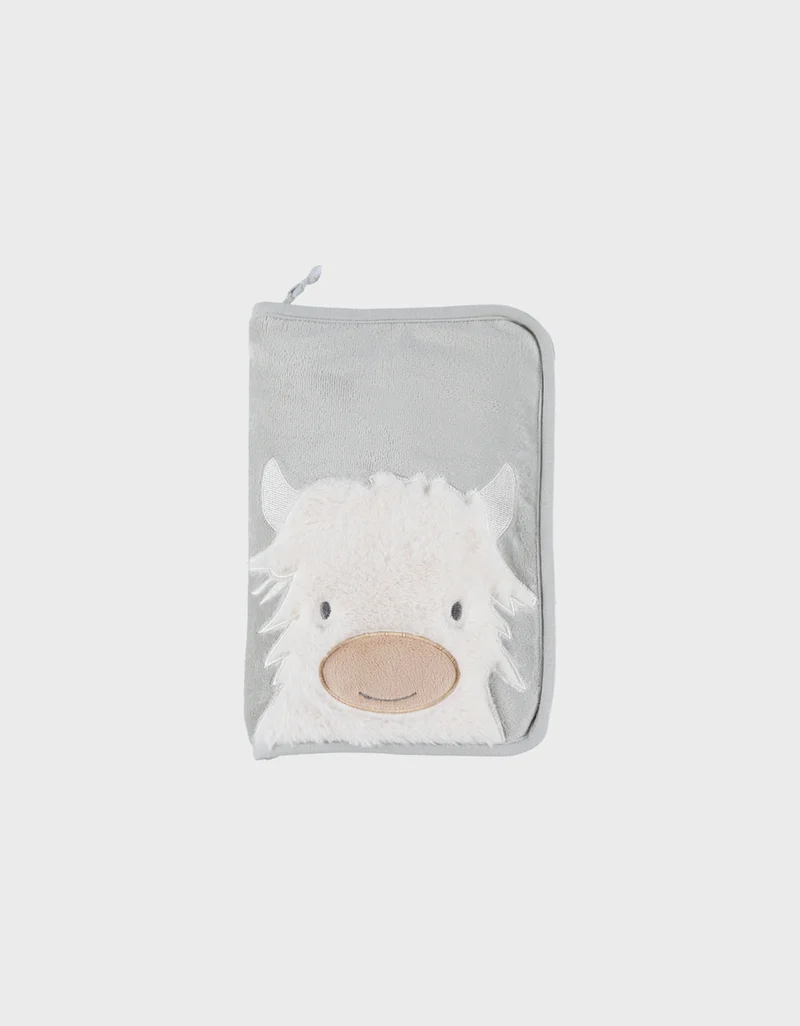 Protège carnet de santé fausse fourrure verte - Fluffy