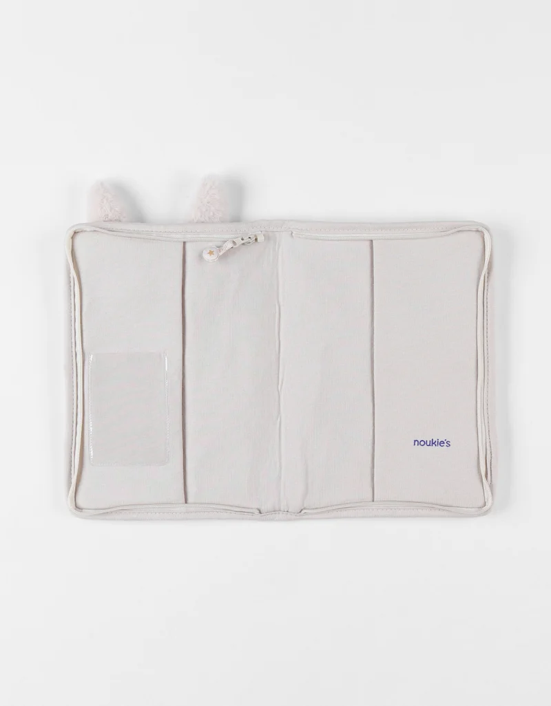 Protège carnet de santé, fausse fourrure - Moka