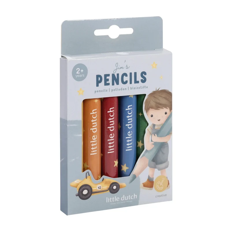 Crayons de couleur en bois - Jim
