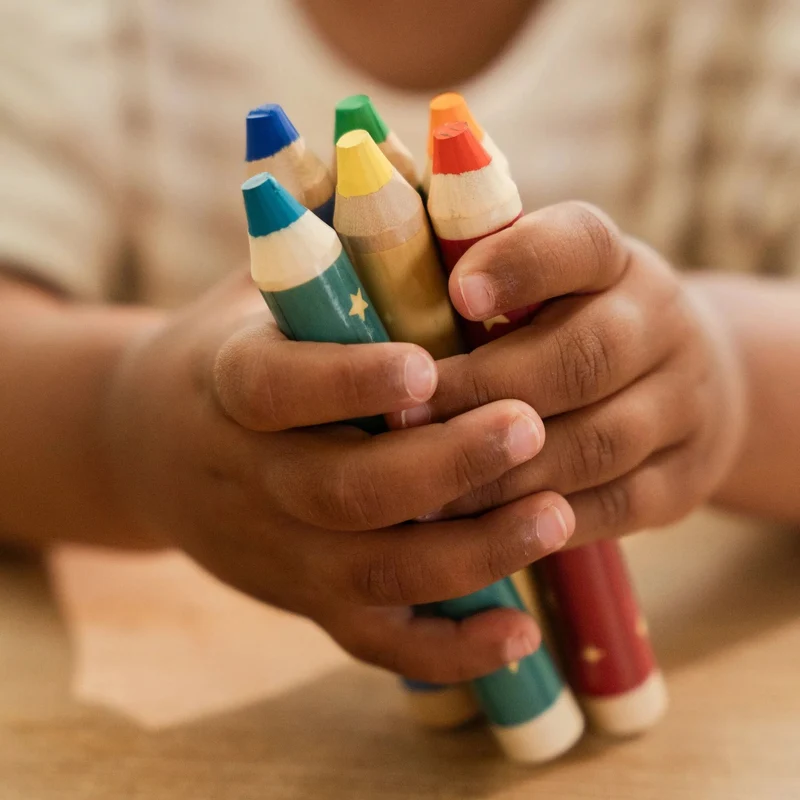 Crayons de couleur en bois - Jim