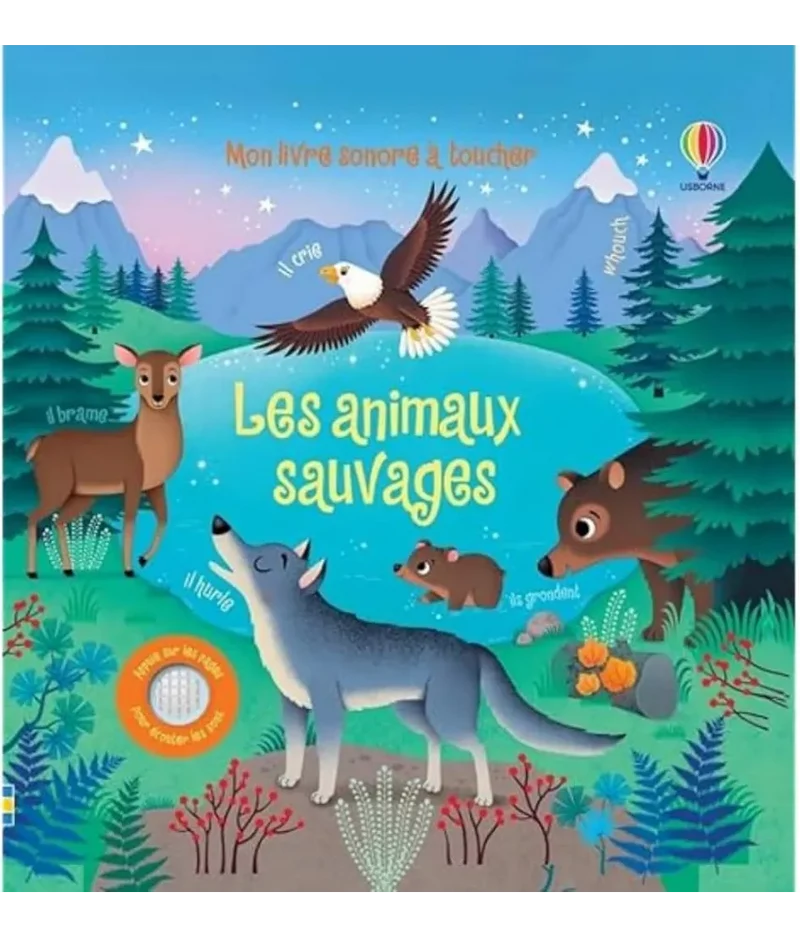 Les Animaux Sauvages – Livre Sonore à Toucher dès 1 an