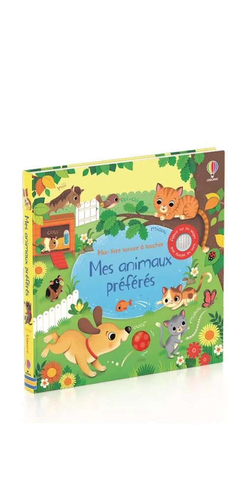 Mes Animaux Préférés – Livre Sonore à Toucher dès 1 an