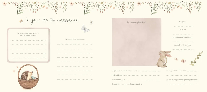 Mon Livre de Bébé – Ma Première Année | Souvenirs de Naissance - Livre