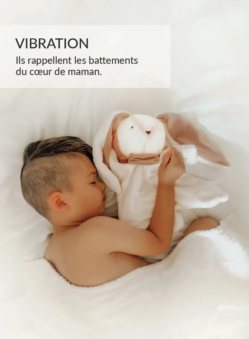 MyHummy doudou lapin plat 5en1 veilleuse
