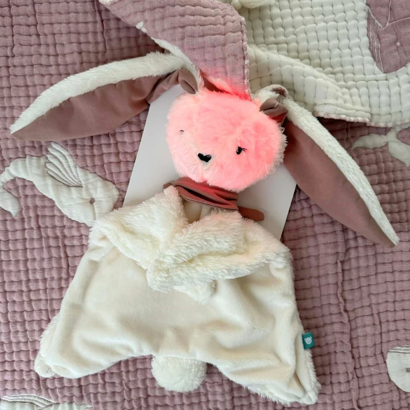 MyHummy doudou lapin plat 5en1 veilleuse