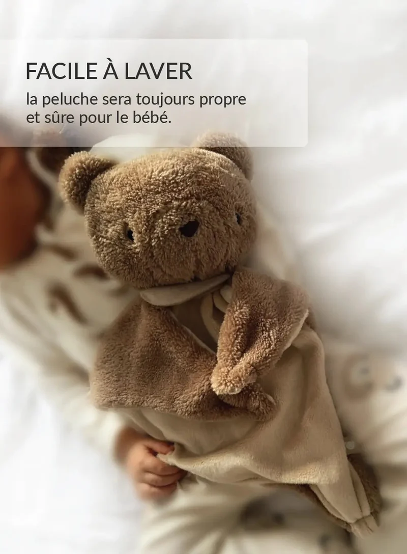 MyHummy Ourson plat Marron 5en1 veilleuse
