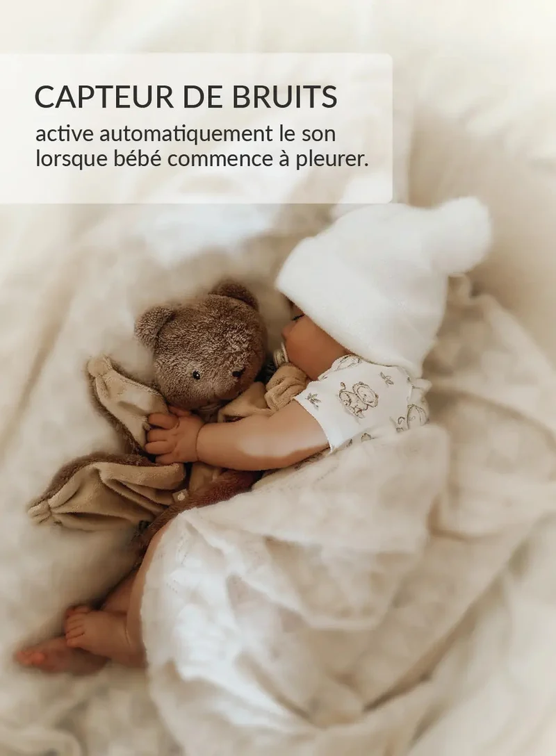 MyHummy Ourson plat Marron 5en1 veilleuse