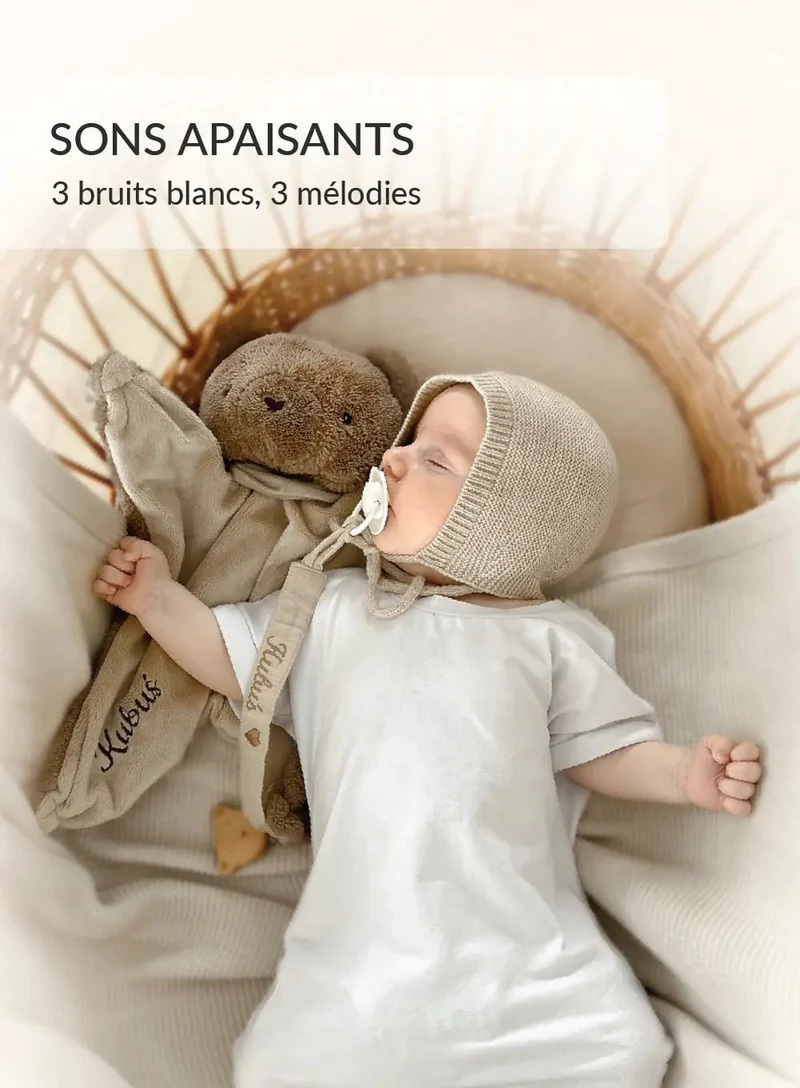 MyHummy Ourson plat Marron 5en1 veilleuse