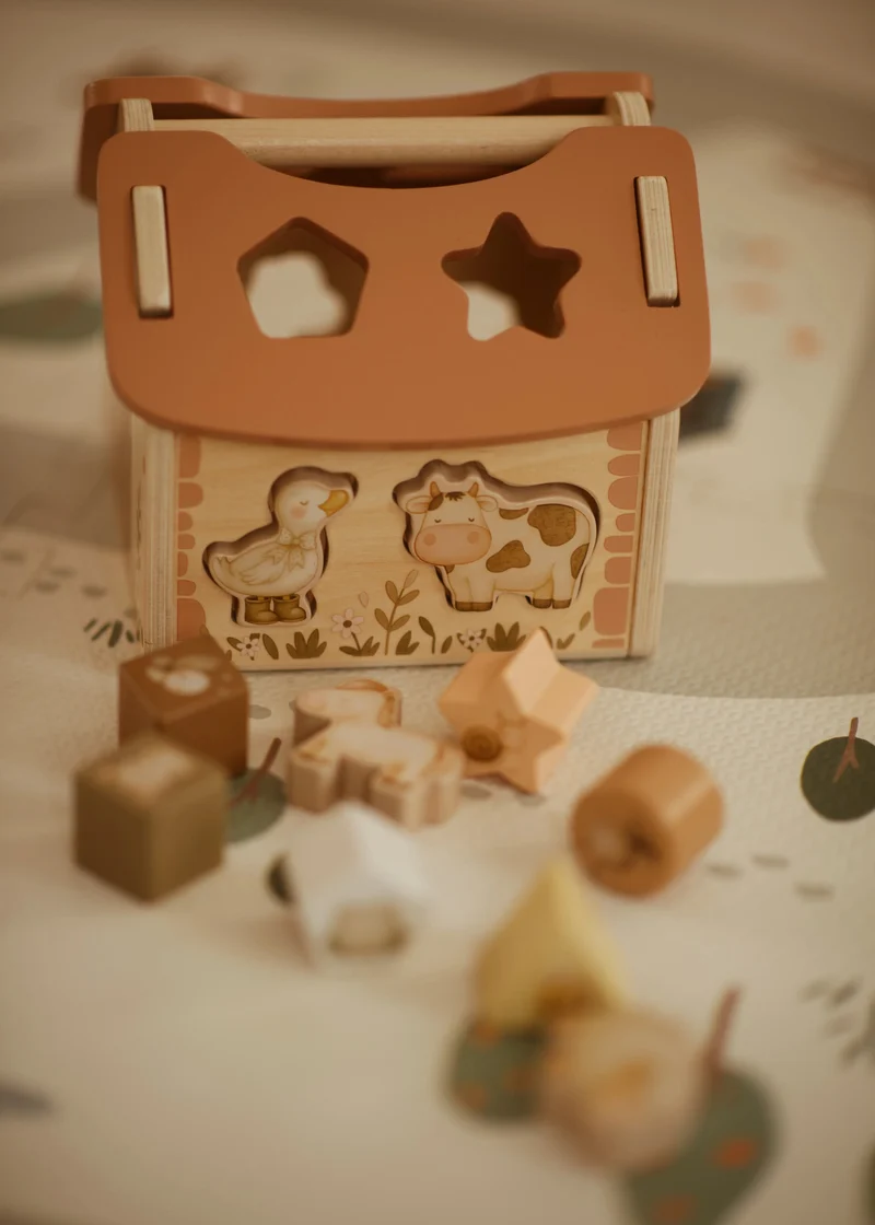 Tiny Barn – Jeu de tri de formes en bois “Ferme magique”