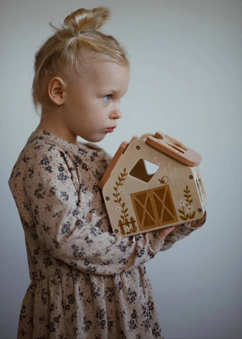 Tiny Barn – Jeu de tri de formes en bois “Ferme magique”
