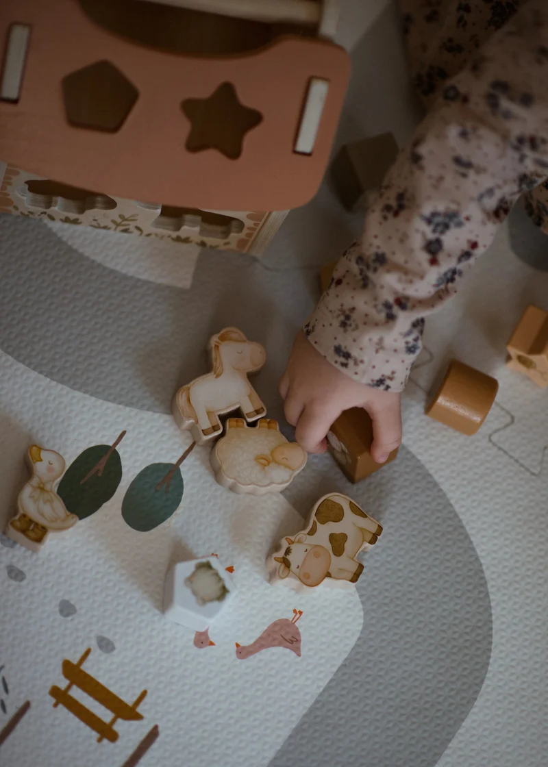 Tiny Barn – Jeu de tri de formes en bois “Ferme magique”
