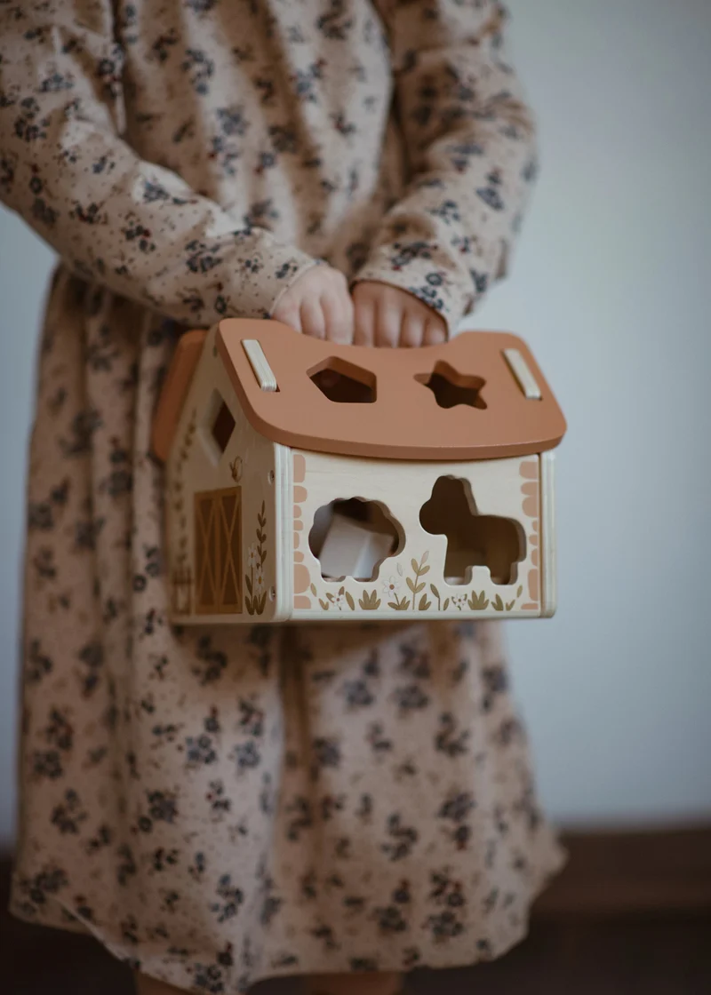 Tiny Barn – Jeu de tri de formes en bois “Ferme magique”