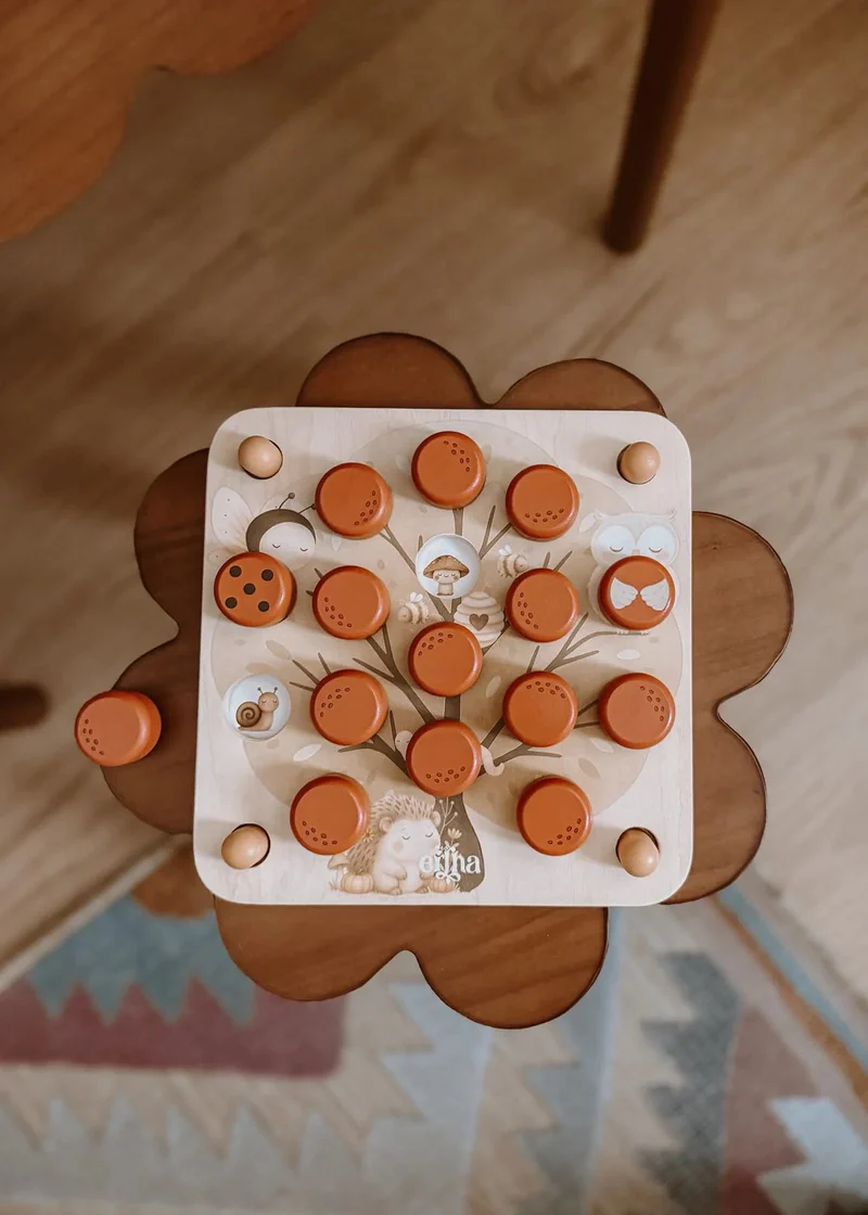 Pop & Peek – Jeu de mémoire en bois « Forêt enchantée » | Mrs Ertha