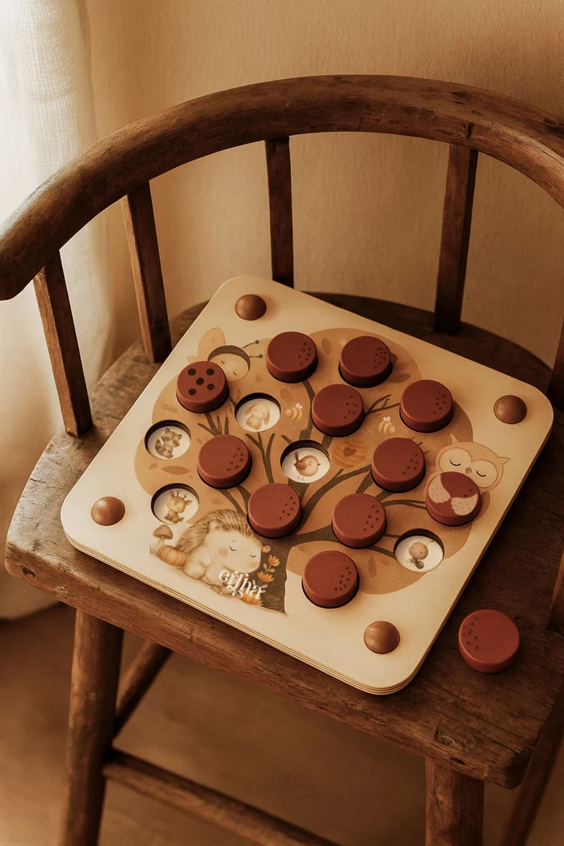 Pop & Peek – Jeu de mémoire en bois « Forêt enchantée » | Mrs Ertha
