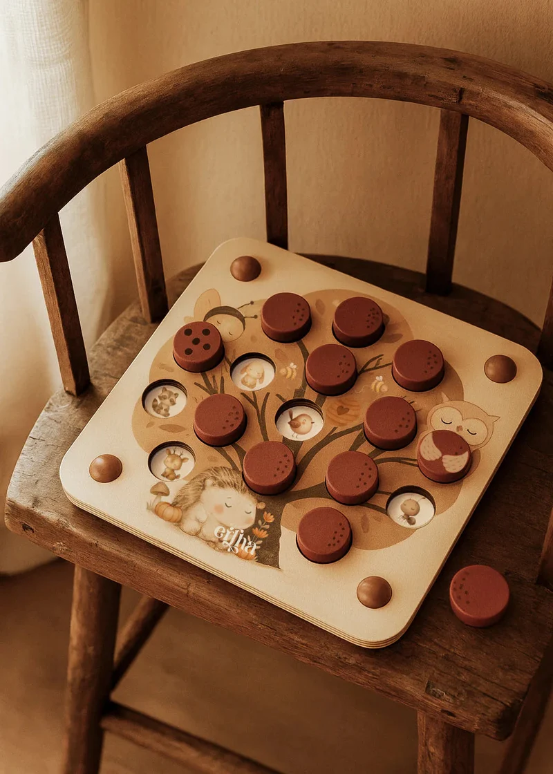 Pop & Peek – Jeu de mémoire en bois « Forêt enchantée » | Mrs Ertha
