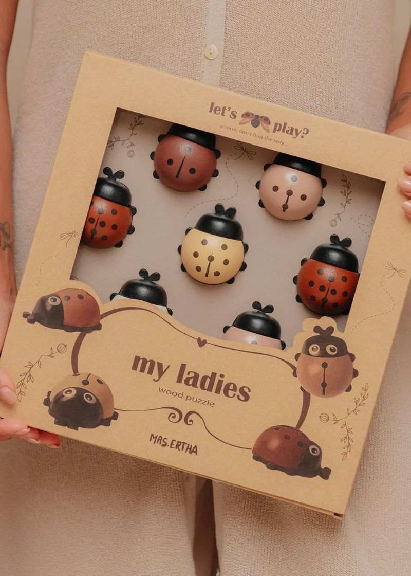 Mes Dames – Puzzle XLwood en Bois Montessori | Mrs Ertha