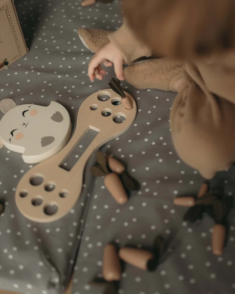 Échelle de Lapin – Puzzle en Bois Montessori | Mrs Ertha